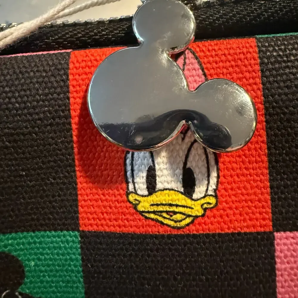 Disney Mickey & Friends Checkerboard Zip Pouch 14